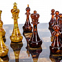 Шахматный ларец с янтарными фигурами 45х45 см, фотография 7. Интернет-магазин ЛАВКА ПОДАРКОВ