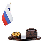 Настольный письменный набор из обсидиана
