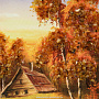 Картина янтарная "Пейзаж №25" 21х15 см, фотография 2. Интернет-магазин ЛАВКА ПОДАРКОВ