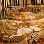 Картина янтарная "Охота. Погоня за зайцем" 40х60 см, фотография 3. Интернет-магазин ЛАВКА ПОДАРКОВ