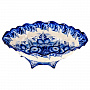 Конфетница "Весна" в кобальте. Гжель, фотография 4. Интернет-магазин ЛАВКА ПОДАРКОВ
