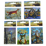 0071120 Сувенир НАБОР МАГНИТОВ 5 шт. Авт.РУМЯНЦЕВА "КОТЫ"