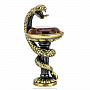 Статуэтка с янтарем "Змея. Сосуд Гигеи", фотография 5. Интернет-магазин ЛАВКА ПОДАРКОВ
