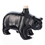 -1л Фарфор ШТОФ "Медведь" бурый глазурь 1л в комплекте