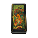 Шкатулка с художественной росписью "Илья Муромец и Святогор"