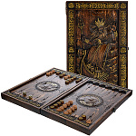 0074750 НАРДЫ "СТИХИЯ" резные  нат.дерево , лак