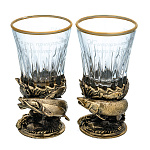 0090034  НАБОР СТОПКИ- "РЫБАЛКА" (стекло, металл)