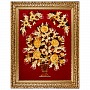 Картина янтарная "Цветы" 60х80 см, фотография 1. Интернет-магазин ЛАВКА ПОДАРКОВ
