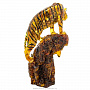 Скульптура из янтаря "Тигр на скале", фотография 3. Интернет-магазин ЛАВКА ПОДАРКОВ