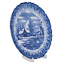 Тарелка декоративная "Зима". Гжель, фотография 3. Интернет-магазин ЛАВКА ПОДАРКОВ