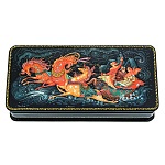 0072305 Лаковая миниатюра Шкатулка "Тройка" 119,6