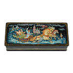 Шкатулка с художественной росписью "Тройка"