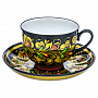 Чайный сервиз на 6 персон "Кудрина". Хохлома, фотография 4. Интернет-магазин ЛАВКА ПОДАРКОВ