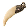Кулон-амулет из кости "Клык волка", фотография 5. Интернет-магазин ЛАВКА ПОДАРКОВ