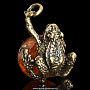 Сувенир янтарный "Лягушка", фотография 1. Интернет-магазин ЛАВКА ПОДАРКОВ