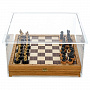 Защитный стеклянный короб для шахмат. 35х35 см, фотография 3. Интернет-магазин ЛАВКА ПОДАРКОВ
