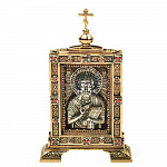 Икона "Николай Чудотворец" 3,8 х 6,2 см