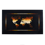 Панно янтарное "Карта мира" 100х60 см