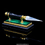 Набор настольный с лупой и ножом "Малахит", фотография 5. Интернет-магазин ЛАВКА ПОДАРКОВ