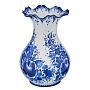 Ваза для цветов настольная "Флора". Гжель, фотография 2. Интернет-магазин ЛАВКА ПОДАРКОВ