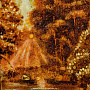 Картина янтарная "У лесного озера" 60х40 см, фотография 6. Интернет-магазин ЛАВКА ПОДАРКОВ