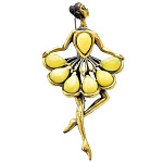 0045044/1635.4 Брошь Балерина в пачке (белый)