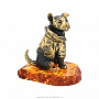 Статуэтка с янтарем "Собака Шарик", фотография 2. Интернет-магазин ЛАВКА ПОДАРКОВ