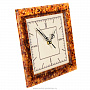 Часы настенные из янтаря квадратные, фотография 2. Интернет-магазин ЛАВКА ПОДАРКОВ
