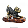 Статуэтка с янтарем "Собака Грифон", фотография 4. Интернет-магазин ЛАВКА ПОДАРКОВ