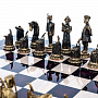 Шахматы с фигурами из бронзы "Деревенька" 48х48 см, фотография 1. Интернет-магазин ЛАВКА ПОДАРКОВ