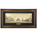  /35*72см Офорт черно-белый " Москва. Красная площадь" 