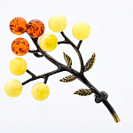 0049815/625.4 Брошь Веточка 4.01 (комбинированный)