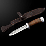 8987 Златоуст Оружие сувенирное  НОЖ "Разведчик" нс 79 с алюминием