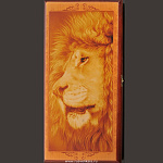 -40*20см  НАРДЫ подарочные "ЛЕВ" (086s)