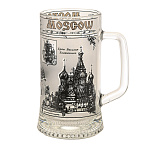 0013768 Сувенир Кружка  пивная "Виды Москвы" 330мл