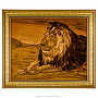 Деревянное настенное панно "Лев" 69 х 58 см, фотография 1. Интернет-магазин ЛАВКА ПОДАРКОВ