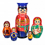 Матрешка "Семьянин" 5 мест, фотография 3. Интернет-магазин ЛАВКА ПОДАРКОВ