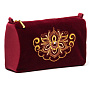 Косметичка "Игра". Бордовая с вышивкой, фотография 6. Интернет-магазин ЛАВКА ПОДАРКОВ