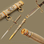 АРХТВ5930  -218-Р Златоуст Оружие сувенирное КОРТИК "Адмиральский"  (ПНизд 7537)