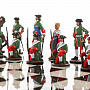 Шахматный ларец с оловянными фигурами "Полтава" 48х48 см, фотография 1. Интернет-магазин ЛАВКА ПОДАРКОВ