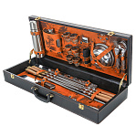 0061969/042-6м/0,5 НАБОР "ПОДАРОЧНЫЙ" для пикника (рыжая кожа)