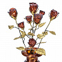 Янтарная композиция "Букет роз в вазе", фотография 5. Интернет-магазин ЛАВКА ПОДАРКОВ