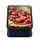 Шкатулка из папье-маше с принтом "Пасха"