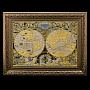Панно "Карта мира Жана Баптиста Нолина 1708 г". Златоуст, фотография 5. Интернет-магазин ЛАВКА ПОДАРКОВ