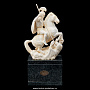Скульптура из кости "Георгий Победоносец", фотография 1. Интернет-магазин ЛАВКА ПОДАРКОВ