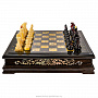 Шахматный ларец с перламутром и янтарными фигурами, фотография 5. Интернет-магазин ЛАВКА ПОДАРКОВ
