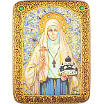 0056300/15*20см Икона подарочная"Св.вел. кн Елисавета"мор.дуб(RTI-337.m)