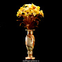 Ваза цветочная (янтарь, оникс), фотография 1. Интернет-магазин ЛАВКА ПОДАРКОВ