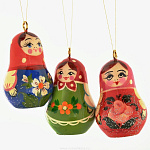 0021754 Хохлома Новогодняя игрушка "Девочка" 6*4,5см (в/кат) 85000060045