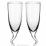 Набор 2 бокала для шампанского 180 мл с изогнутой ножкой, фотография 2. Интернет-магазин ЛАВКА ПОДАРКОВ